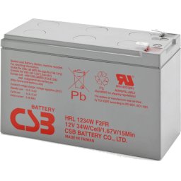 Acumulator CSB HRL1234W LongLife, 12V/9Ah, 2.7kg, HRL1234WF2FR (timbru verde 0.5 lei)