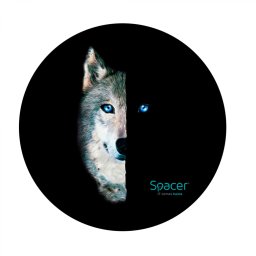 Covor pentru scaun gaming SPACER, protectie parchet, cauciuc si material textil, 1200 x 3mm, rotund, WOLF 46501470 SPFP-WOLF-120