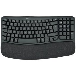 LOGITECH Wave Bluetooth ergonomic keyboard - GRAPHITE - US INTL