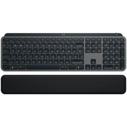 LOGITECH MX Keys S Plus Bluetooth Illuminated Keyboard with Palm Rest - GRAPHITE - US INTL