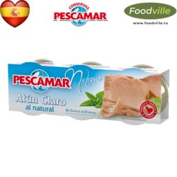 PESCAMAR Ton galben Yellowfin in suc propriu 3*80 g