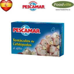 PESCAMAR Tentacule de calamar jumbo in ulei cu usturoi 110 g