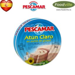 PESCAMAR Ton galben Yellowfin in ulei 522 g