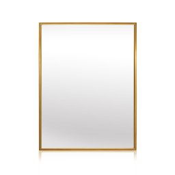 Casa Chic Croxley Oglindă de perete în ramă metalică dreptunghiulară 70 x 50 cm (EL-MIR-MET-70X50-GLD)