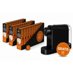 Pachet 24 cutii capsule Tchibo Cafissimo Rich Aroma si espressor Tchibo Pure Plus cadou