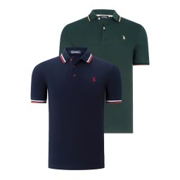 Tricou polo de barbati, dewberry