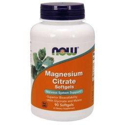 NOW Foods Citrat de magneziu Capsule Softgel 90 caps.