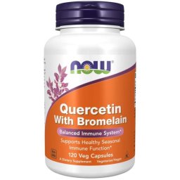 NOW Foods Quercetină cu bromelaină 120 caps.