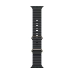 Apple Watch 49mm Black Ocean Band - Natural Titanium Finish