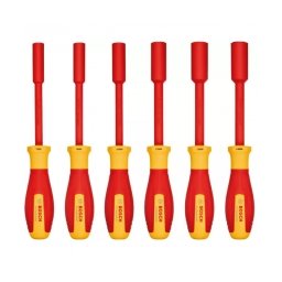 Bosch - 1600A02NF3 - Set surubelnite tubulare, 6 bucati, izolatie 1000 V