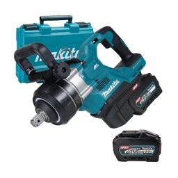 Makita - TW009GT201 XGT - Masina de insurubat cu impact cu 2 acumulatori, Li-Ion, 40 V, 5 Ah, patrat 1 inch, 3150 Nm, M27-M45