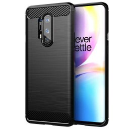 Husa Husa pentru OnePlus 8 Pro - Techsuit Carbon Silicone - Black