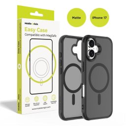 Husa Husă telefon Mobile Origin Hybrid MagSafe, matte - 17 pentru Apple iPhone 17 – Negru
