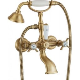 Baterie cada dus Bugnatese Princeton bronz antichizat