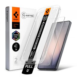 Folie de protectie Ecran Spigen GlastR EZ FIT Pro Anti-Reflection pentru Samsung Galaxy S26 Plus S947, Sticla Securizata, Full Glue, Set 2 bucati