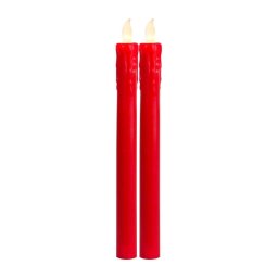 Eglo 411505 - Set de 2 lumânări LED PRESSE LED/1xAAA, roșu