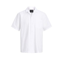 JACK & JONES Cămaşă Jprblashawn Seersucker S/S 12295815 11-0601 TCX bright white