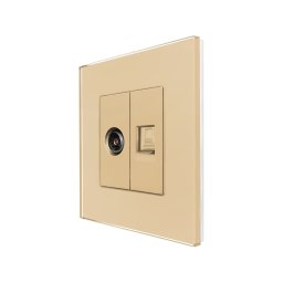 Priza TV + Internet cu Rama din Sticla LUXION SmartElectro IntelligentHouse
