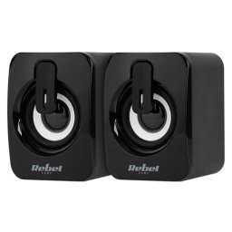 Boxe PC 2.0 Rebel CS-15, alimentare USB 5V, control volum