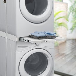 Cadru suprapunere Buxton pentru masina de spalat si uscator, cu raft extensibil