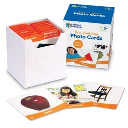 Set carduri educative pentru vocabular de baza în limba engleza, 156 piese