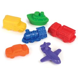Mini vehicule pentru numarat si sortat, set educativ 72 piese