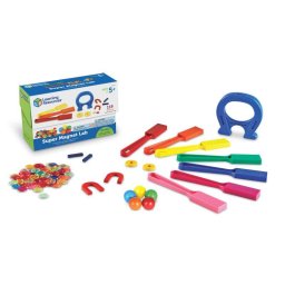 Kit educativ cu jucarii magnetice pentru clasa, 119 piese