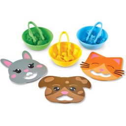 Joc de motricitate si sortare pentru copii 3 ani+ - Hraneste animalutele