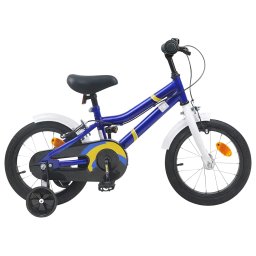 Bicicleta pentru Copii 12 Inci pentru 2-4 ani Albastru Alb GartenMobel Dekor