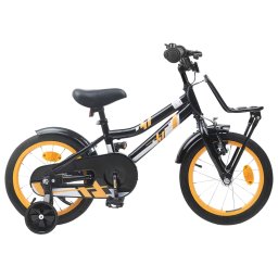 Bicicleta pentru Copii 12 Inci pentru 2-4 ani Portocaliu Negru GartenMobel Dekor