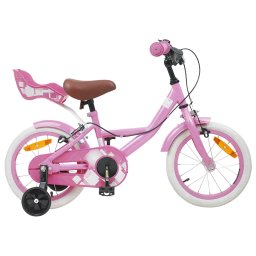 Bicicleta pentru Copii 12 Inci pentru 2-4 ani Roz deschis GartenMobel Dekor