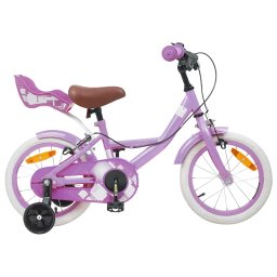 Bicicleta pentru Copii 12 Inci pentru 2-4 ani Violet GartenMobel Dekor