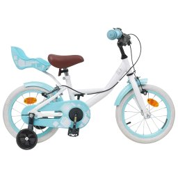 Bicicleta pentru Copii 12 Inci pentru 2-4 ani Alb GartenMobel Dekor