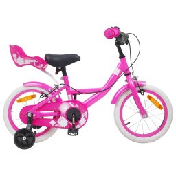 Bicicleta pentru Copii 12 Inci pentru 2-4 ani Roz GartenMobel Dekor
