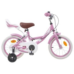 Bicicleta pentru Copii 12 Inci pentru 2-4 ani Roz deschis GartenMobel Dekor