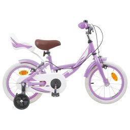 Bicicleta pentru Copii 12 Inci pentru 2-4 ani Violet GartenMobel Dekor