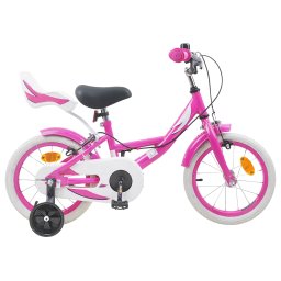 Bicicleta pentru Copii 12 Inci pentru 2-4 ani Roz GartenMobel Dekor