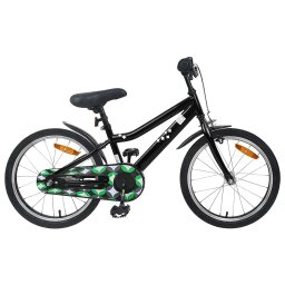 Bicicleta pentru Copii 18 Inci pentru 5-7 ani Negru GartenMobel Dekor