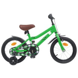 Bicicleta pentru Copii 12 Inci pentru 2-4 ani Verde GartenMobel Dekor
