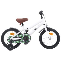 Bicicleta pentru Copii 12 Inci pentru 2-4 ani Alb GartenMobel Dekor