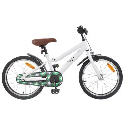 Bicicleta pentru Copii 18 Inci pentru 5-7 ani Alb GartenMobel Dekor