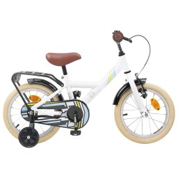 Bicicleta pentru Copii 12 Inci pentru 2-4 ani Alb GartenMobel Dekor