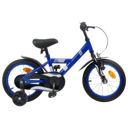 Bicicleta pentru Copii 12 Inci pentru 2-4 ani Albastru închis GartenMobel Dekor