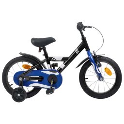 Bicicleta pentru Copii 12 Inci pentru 2-4 ani Negru GartenMobel Dekor