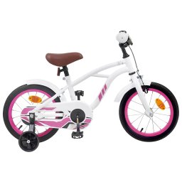 Bicicleta pentru Copii 12 Inci pentru 2-4 ani Alb GartenMobel Dekor