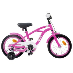 Bicicleta pentru Copii 12 Inci pentru 2-4 ani Roz închis GartenMobel Dekor