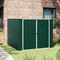 Sopron de gradina, verde, 195 x 198 x 159 cm, otel galvanizat GartenMobel Dekor