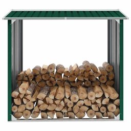 Sopron depozitare lemne, verde, 172x91x154 cm, otel galvanizat GartenMobel Dekor