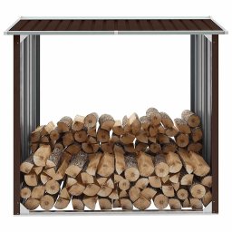 Sopron depozitare lemne, maro, 172x91x154 cm, otel galvanizat GartenMobel Dekor