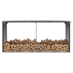 Sopron depozitare lemne, maro, 330x92x153 cm, otel galvanizat GartenMobel Dekor